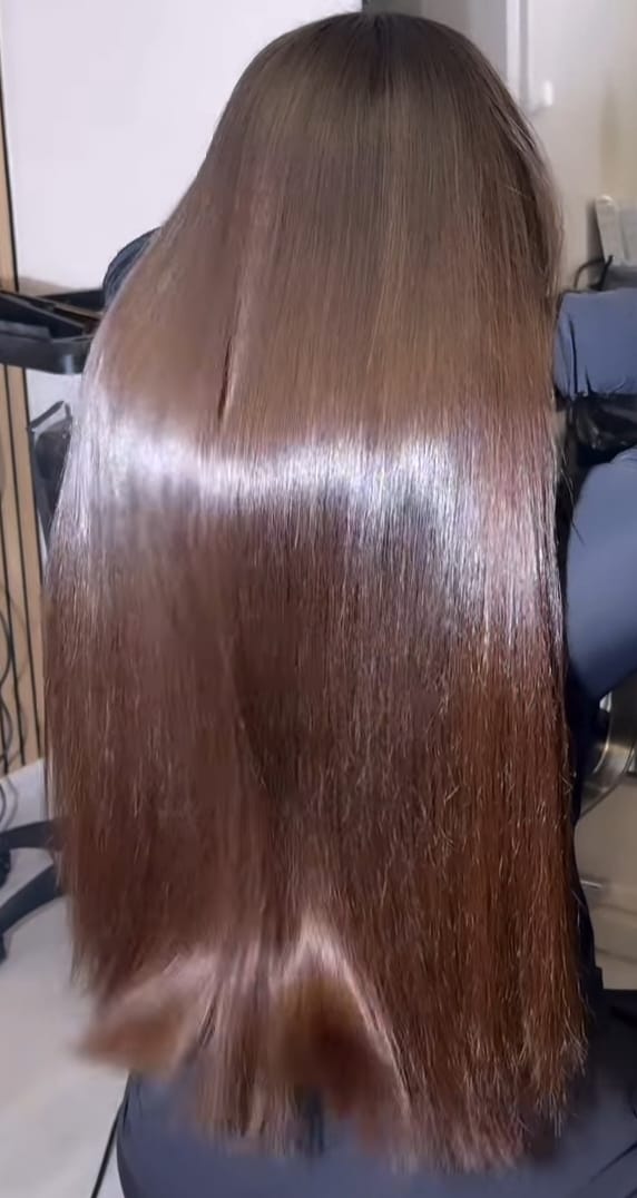 Završni rezultat ugradnje ekstenzija za kosu